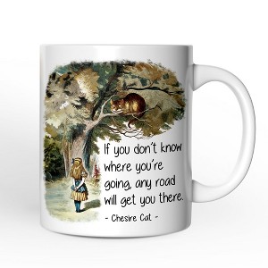 Getting Lost Cheshire Cat Quote Mug, Vintage Alice's Adventures in Wonderland (Non-Custom Only)| OrnamentallyYou - 1 of 4