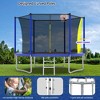 Whisen 14FT Recreational Trampoline with Safety Enclosure for Outdoor/Indoor Sports, 5 W-Legs - 2 of 4