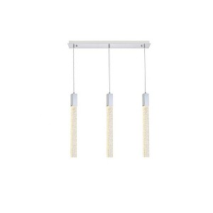 Elegant Lighting Weston 3 - Light Pendant in  Chrome - 1 of 4