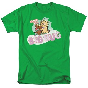 Angry Beavers Big Hug Adult T-Shirt Kelly Green - 1 of 4