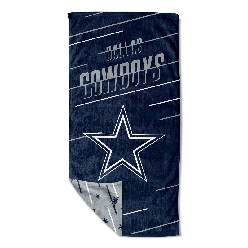 NFL Dallas Cowboys Splitter Beach Towel with Mesh Bag, 1 of 4