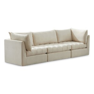 Meridian Furniture,Jacob Velvet Modular Sofa - 1 of 4
