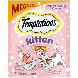 Temptations Kitten Salmon and Milk Cat Treats - 6.3oz