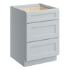 CASAINC 24 in. W x 24 in. D x 34.5 in. H Base Kitchen Cabinet with 3 Soft-Close Drawers – RTA Plywood Cabinets - 2 of 4