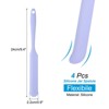 Unique Bargains Silicone Heat Resistant Non-Stick Long Handle Food Spatula for Jars 4 Pcs - 2 of 4