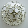 Crystorama Lighting Palla 3 - Light Flush Mount in  Antique Silver - 2 of 4