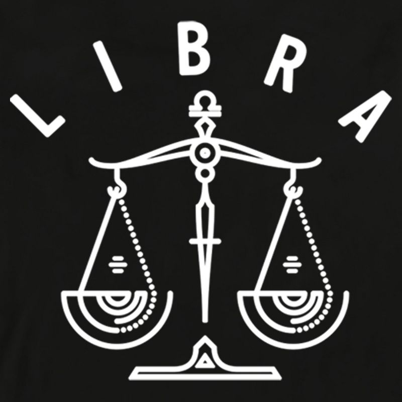 Men's Lost Gods Zodiac Libra Line Symbol Long Sleeve Shirt, 2 of 5