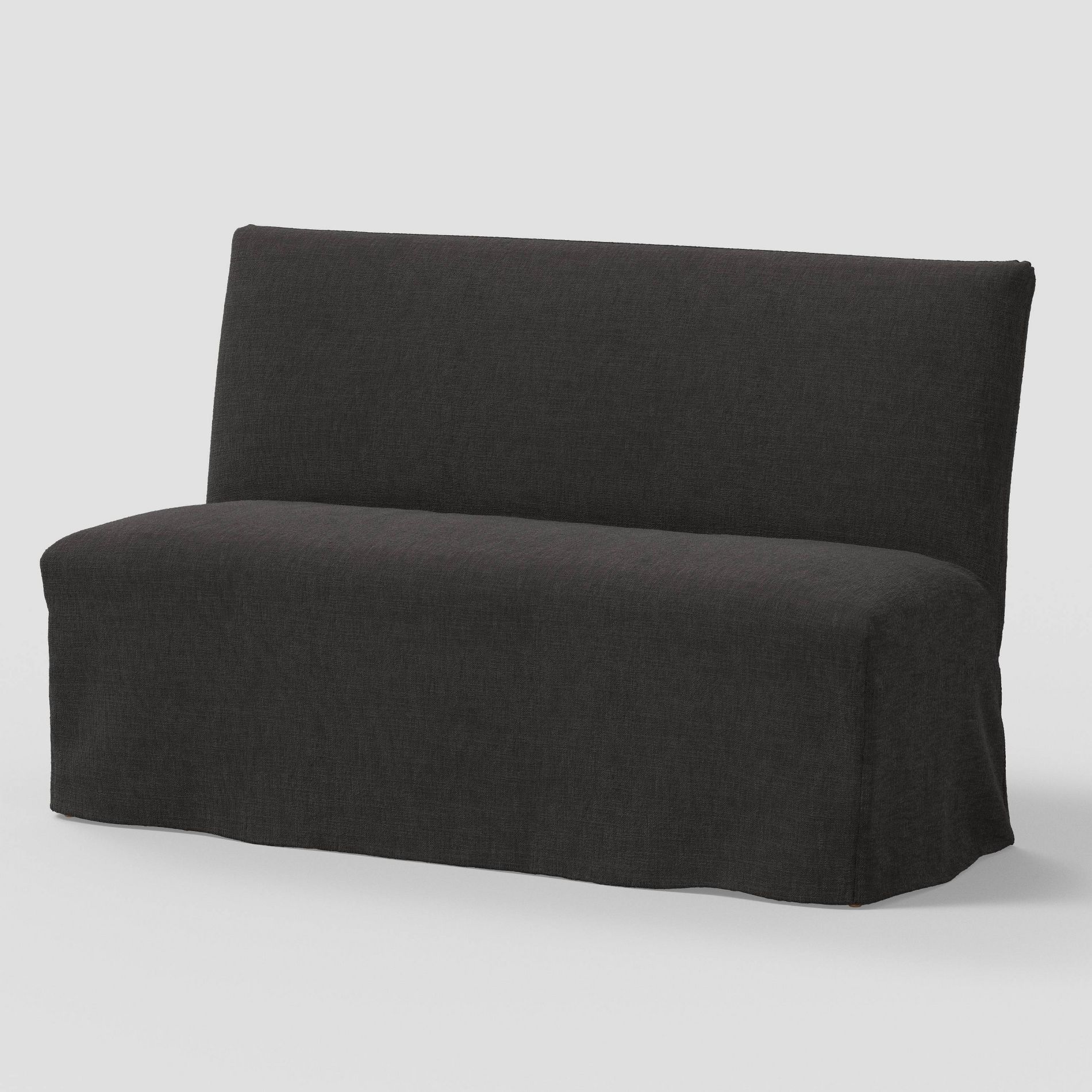 57" Jean Slipcovered Dining Banquette in Performance Textured Weave Caviar - Threshold™