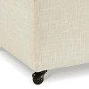 Modern Upholstered Storage Ottoman Bench with Casters and Hidden Compartment for Living Room -3irtyhousy - 3 of 4