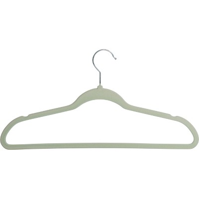 Honey Can Do Set of 5 Collapsible Hangers and 50 Velvet Non-Slip Hangers, White