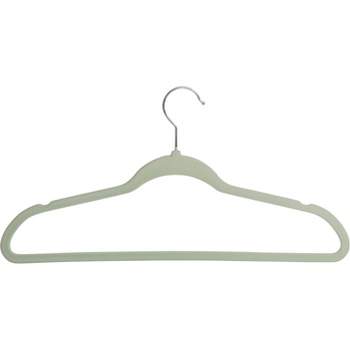 Honey-Can-Do Ivory Slim-Profile Non-Slip Velvet Hangers (25-Pack)