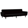 vidaXL 2-Seater Sofa Bed Black Velvet - 2 of 4