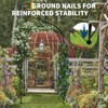 Metal Garden Arch, 86" H Garden Arch Arbor Trellis for Climbing Plants, Roses, Vines, Wedding Archway Decor for Lawn, Patio,Party, Backyard - 4 of 4