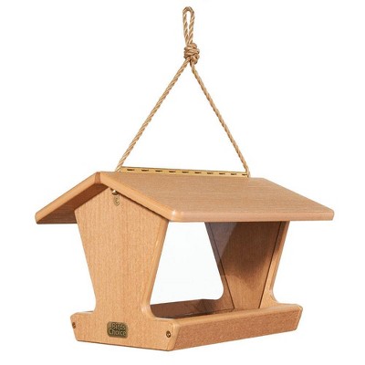 Birds Choice Spruce Creek Collection Hopper Novelty Bird Feeder 9" Natural Teak: Weather-Resistant, UV-Protected
