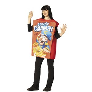 Imposta Costumes Adult Cap'n Crunch Character Costume Bodysuit Red One Size - 1 of 3