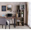 66.46" Durandyl Contemporary Bookcase Honey Walnut - HOMES: Inside + Out: Vertical Storage, 7 Fixed Shelves - 4 of 4