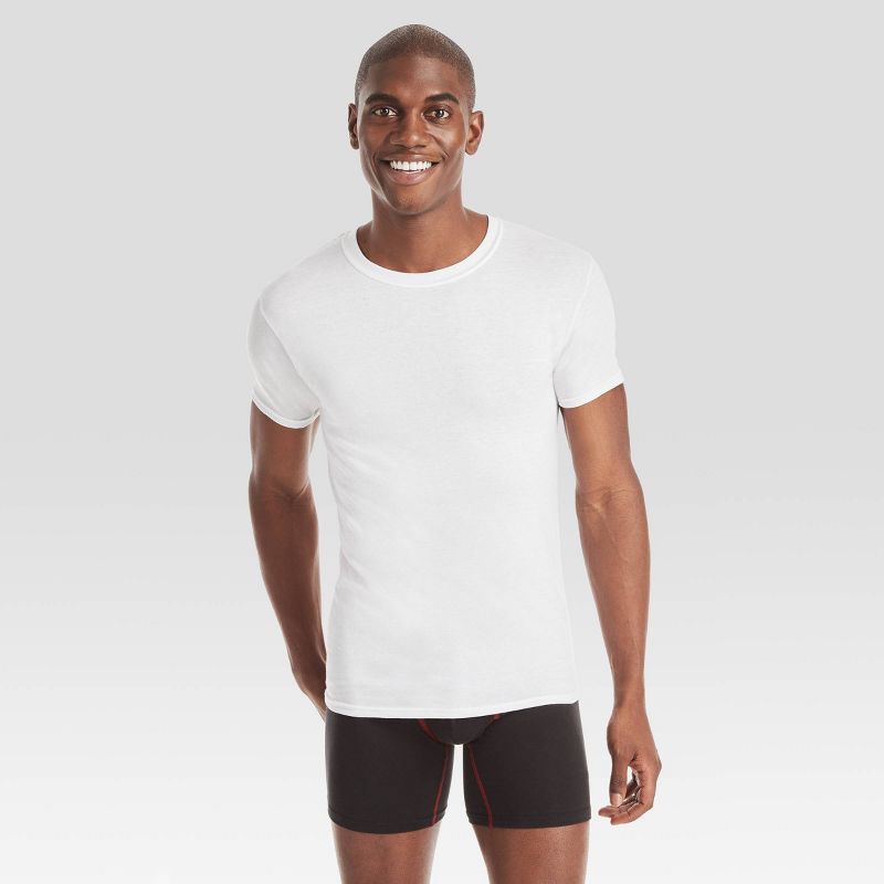 Hanes Men's Premium 5pk Slim Fit Crewneck T-Shirt, 4 of 9
