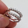 Pompeii3 5/8ct Diamond Guard Ring Enhancer 14K White Gold - 4 of 4