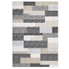 Machine Washable 4 x 6 Geometric Patchwork Throw Rug with Non-Slip Backing Low Pile Accent Carpet Foldable Floor Cover for Living Room - 4 of 4