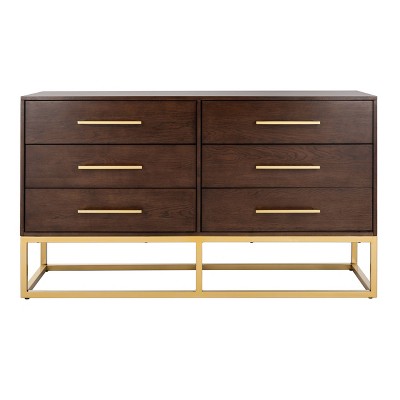 Estelle Dresser Walnut - Safavieh