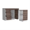 LunaLulinlk Kitchen Base Cabinet, Three Drawers, Two Interior Shelves, One Flexible Cabinet - 2 of 4