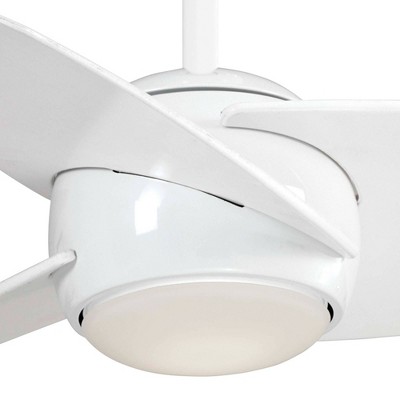 White 36" 3-Blade LED Ceiling Fan with Remote and Light Kit