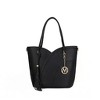 MKF Collection Imogene Two-tone Whip Stitches Vegan Leather Women’s Shoulder bag with Wallet by Mia K - 2 of 4