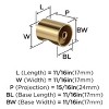 Amerock Whistle 11/16 inch (18mm) Diameter Cabinet or Furniture Knob - 3 of 3