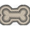 Earth Rugs Gray, Sand & Ivory Large Dog Bone Braided Pet Tread – Handcrafted Jute, 18" x 28" - 3 of 3
