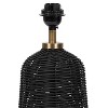Kate and Laurel Wylla Modern Rattan Bedside Table Lamp - 4 of 4