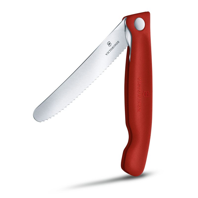 Victorinox Swiss Classic 4.3 Inch Foldable Paring Knife Wavy Edge Red, 3 of 5