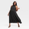 Women's Tie Neck Maxi Dress - A New Day™ - 3 of 3