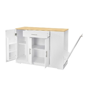 Dexmalle 53'' Kitchen Storage Islands with Drawers and Trash Can Storage for Kitchen & Dining - 1 of 4
