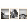 Kate and Laurel Sylvie San Francisco Black and White Framed Canvas Art Set by Crystal Lynn Collins - 2 of 4