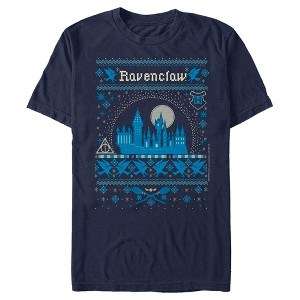 Men's Harry Potter Ravenclaw Ugly Sweater T-Shirt - 1 of 4
