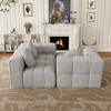 TiramisuBest Modern Upholstered Combination Sofa Set,Fully Compressed Modular 103" L-shaped Combination Living Room Sofa Set with 3 Pillows - 4 of 4