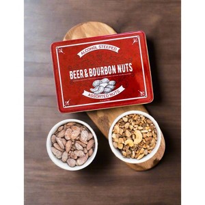Beer & Bourbon Liquor Nuts Gift Tin – 3 Spirit-Inspired Nut Flavors - 1 of 4