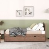 FURNIinspire Beds Twin Size Platform Bed Frame Multifunctional Bed with 2 Drawers, Headboard, Bedroom Furniture, Brown, 77.5"*41.7"*35.4" - 4 of 4