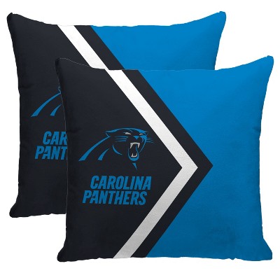 NFL Carolina Panthers Side Arrow Poly Span Throw Pillow - 2pk