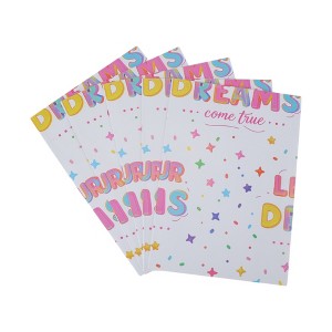 Unique Bargains Gift Wrap Paper Glossy Coated Paper 27.56inch x 19.69inch 5 Pcs - 1 of 4