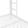 TopComfy Beds Metal Full XL over Queen Bunk Bed Saving Noise Reduced No Box Spring Needed Teens Bed for Bedroom, White, 62.99"*64.57"*97.22" - 3 of 4