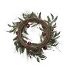 Transpac Natural Fiber 24 in. Multicolor Christmas Lush Wreath - 3 of 4