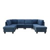 DOMETOUR Elegant Flannel 8-Piece Sofa Set - Modern Comfort for Your Living Room - 3 of 4