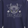 Boys' - How to Train Your Dragon - Toothless Line Art Long Sleeve Graphic T-Shirt - 2 of 4
