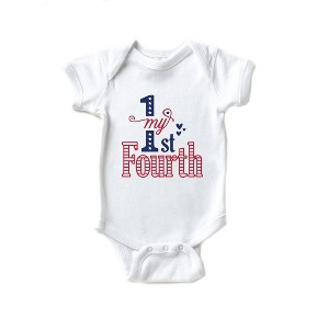 The Juniper Shop My First Fourth Of July Colorful Baby Bodysuit - 1 of 2