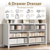 3 Drawer Tall Dresser for Bedroom, Modern Freestanding Wood Storage Chest of Drawers, Closet Organizer for Living Room or Entryway - 4 of 4