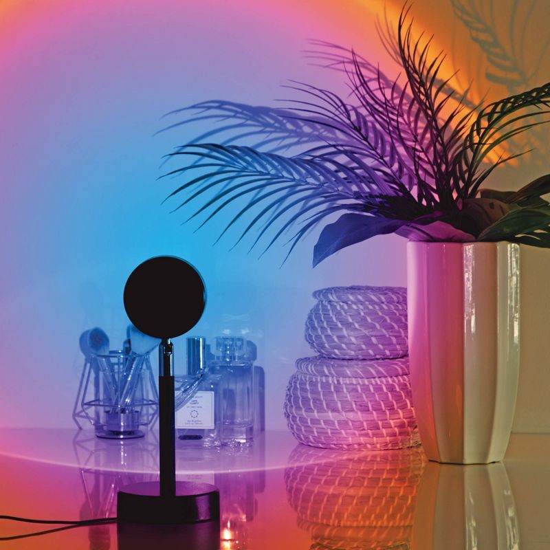 RGB Sunset Projector Light with Remote Black - West &#38; Arrow, 2 of 4