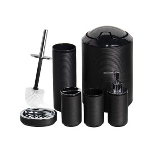 Hush Sun Decorative Countertop Bathroom Accessory Set - 1 of 4