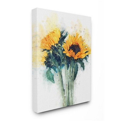 Stupell Industries Sunflower Assortment with Watercolor Accent