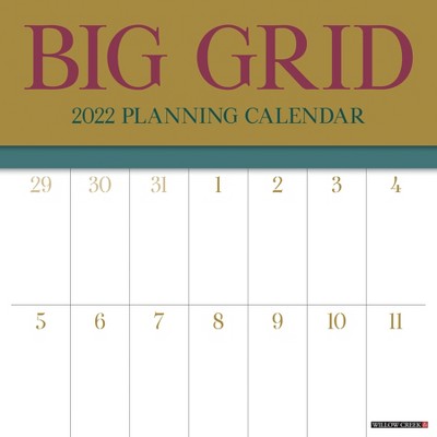 2022 Wall Calendar Big Grid (Jewel) - Willow Creek Press